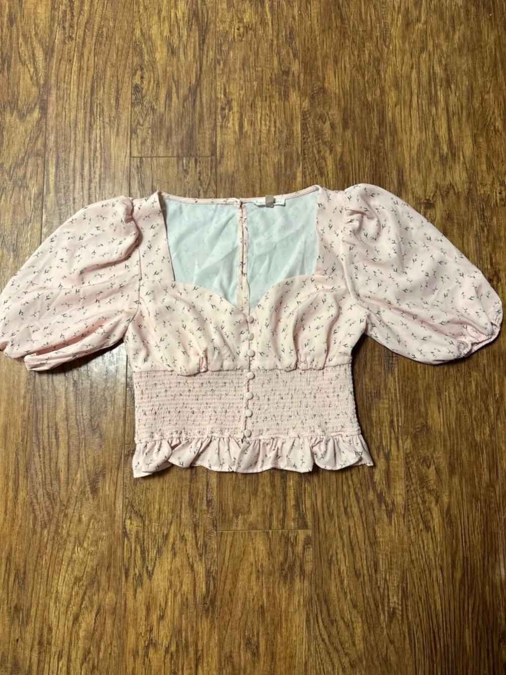 Backyard Roses Anna Crop Top Size Medium - Picture 4 of 10